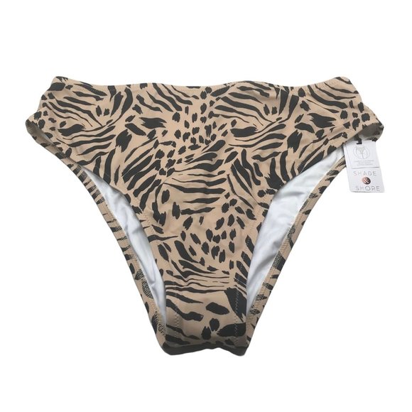 Shade And Shore Women's Size Large 12-14 Extra Cheeky Bikini Swim Bottom New - Picture 1 of 8
